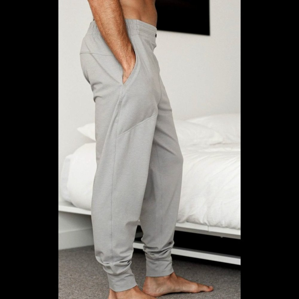 Lahgo Mens RESTORE JOGGER AMBIENT GREY HEATHER - Size XL